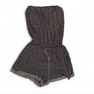 Zoa New York Blue and White Geometric Romper